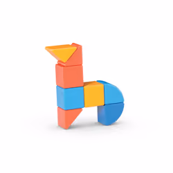 Geomag MagiCube 3 Shapes Recycled Animals - Vista aggiuntiva 8