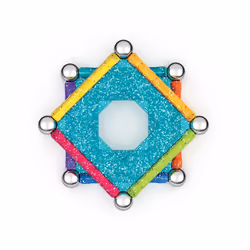 Geomag Glitter Panels Recycled Giocattolo con magnete al neodimio - Vista aggiuntiva 4