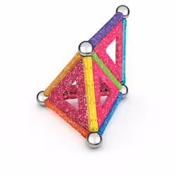 Geomag Glitter Panels Recycled Giocattolo con magnete al neodimio - Vista aggiuntiva 8