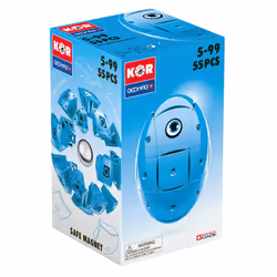 Geomag KOR 2.0 Pantone 299 Blue 55 pcs, Giocattolo con magnete al neodimio, 5 anno/i, Blu