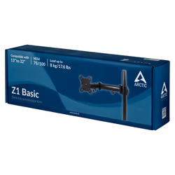 ARCTIC Z1 Basic 32" Scrivania Nero - Vista aggiuntiva 8