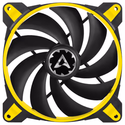 ARCTIC BioniX F140 Case per computer Ventilatore 14 cm Nero, Giallo