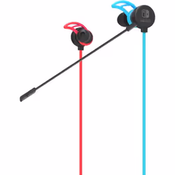 Hori Earbuds Pro Auricolare Cablato A clip, In-ear Gaming Blu, Rosso - Vista aggiuntiva 2