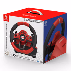 Hori Mario Kart Racing Wheel Pro Deluxe Nero, Rosso USB Sterzo + Pedali Analogico Nintendo Switch - Vista aggiuntiva 7