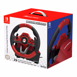 Hori Mario Kart Racing Wheel Pro Deluxe Nero, Rosso USB Sterzo + Pedali Analogico Nintendo Switch - Vista aggiuntiva 8