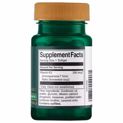 SWANSON Vitamina K2 200 mcg 30 St - Vista aggiuntiva 2