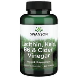 SWANSON Lecitina, Kelp, B6, Aceto di sidro 240 St