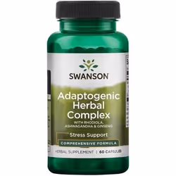 Complesso di erbe adattogene con Rhodiola, Ashwagandha e Ginseng: nove erbe per l&#039;equilibrio del corpo.