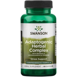 SWANSON Complesso di erbe adattogeno con Rhodiola Ashwagandha e Ginseng 60 St