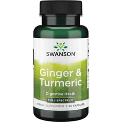 SWANSON Ginger & Turmeric 60 St