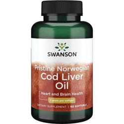 SWANSON Pristione Olio di fegato merluzzo norvegese 1 g 60 St
