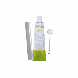 Kit di riparazione per piscine in PVC che comprende un tubetto di colla da 30 ml e 2 toppe in plastica (152 x 92 mm). Funzion ...