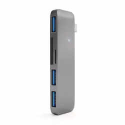 Satechi ST-TCUHM, USB 3.2 Gen 1 (3.1 Gen 1) Type-C, Argento, Alluminio