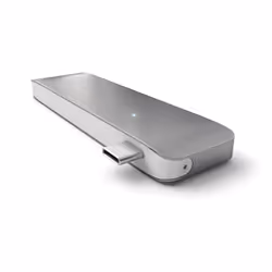 Satechi ST-TCUHM replicatore di porte e docking station per laptop USB 3.2 Gen 1 (3.1 Gen 1) Type-C Argento