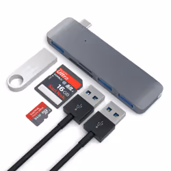 Satechi ST-TCUHM replicatore di porte e docking station per laptop USB 3.2 Gen 1 (3.1 Gen 1) Type-C Argento - Vista aggiuntiva 4