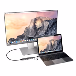 Satechi ST-CMAM replicatore di porte e docking station per laptop USB 3.2 Gen 1 (3.1 Gen 1) Type-C Grigio - Vista aggiuntiva 5