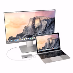 Satechi ST-TCMA2S replicatore di porte e docking station per laptop USB 3.2 Gen 1 (3.1 Gen 1) Type-C Argento - Vista aggiuntiva 5