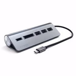 Satechi ST-TCHCRM, USB 3.2 Gen 1 (3.1 Gen 1) Type-C, Grigio, MicroSD (TransFlash), SD, USB 3.2 Gen 1 (3.1 Gen 1) Type-A, USB, ...