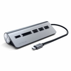 Satechi ST-TCHCRM replicatore di porte e docking station per laptop USB 3.2 Gen 1 (3.1 Gen 1) Type-C Grigio