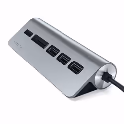 Satechi ST-TCHCRM replicatore di porte e docking station per laptop USB 3.2 Gen 1 (3.1 Gen 1) Type-C Grigio
