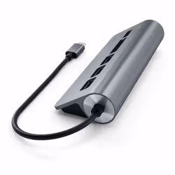 Satechi ST-TCHCRM replicatore di porte e docking station per laptop USB 3.2 Gen 1 (3.1 Gen 1) Type-C Grigio
