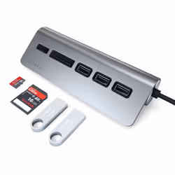 Satechi ST-TCHCRM replicatore di porte e docking station per laptop USB 3.2 Gen 1 (3.1 Gen 1) Type-C Grigio - Vista aggiuntiva 4