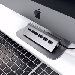 Satechi ST-TCHCRM replicatore di porte e docking station per laptop USB 3.2 Gen 1 (3.1 Gen 1) Type-C Grigio - Vista aggiuntiva 5