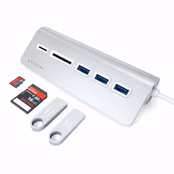 Satechi ST-TCHCRS replicatore di porte e docking station per laptop USB 3.2 Gen 1 (3.1 Gen 1) Type-C Argento - Vista aggiuntiva 4