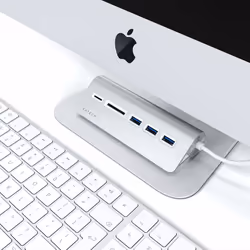 Satechi ST-TCHCRS replicatore di porte e docking station per laptop USB 3.2 Gen 1 (3.1 Gen 1) Type-C Argento - Vista aggiuntiva 5