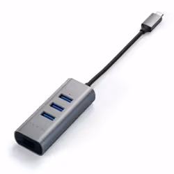 Satechi ST-TC2N1USB31AM replicatore di porte e docking station per laptop USB 3.2 Gen 1 (3.1 Gen 1) Type-C Grigio - Vista aggiuntiva 4