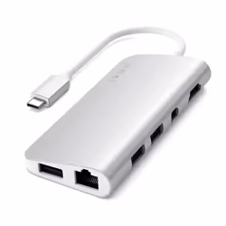 Satechi ST-TCMM8PAS replicatore di porte e docking station per laptop Cablato USB 3.2 Gen 1 (3.1 Gen 1) Type-C Argento - Vista aggiuntiva 6