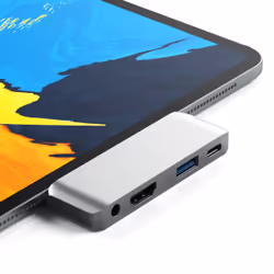 Satechi ST-TCMPHS replicatore di porte e docking station per laptop USB 3.2 Gen 1 (3.1 Gen 1) Type-C Argento - Vista aggiuntiva 5
