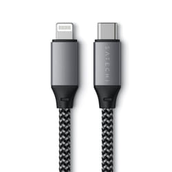 Satechi ST-TCL10M cavo USB 0,25 m USB C USB C/Lightning Nero, Grigio