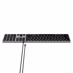 Satechi Slim W3 tastiera Universale USB QWERTY Inglese Alluminio, Nero - Vista aggiuntiva 5