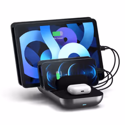 Satechi ST-WCS5PM-EU Caricabatterie per dispositivi mobili Cuffie, Smartphone, Tablet Nero, Grigio AC Carica wireless Ricarica rapida Interno - Vista aggiuntiva 3