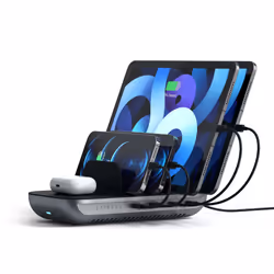 Satechi ST-WCS5PM-EU Caricabatterie per dispositivi mobili Cuffie, Smartphone, Tablet Nero, Grigio AC Carica wireless Ricarica rapida Interno - Vista aggiuntiva 4