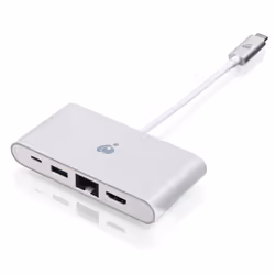 iogear GUH3C3PD, USB 3.2 Gen 1 (3.1 Gen 1) Type-C, Bianco, HDMI, RJ-45, USB 2.0, USB 3.2 Gen 1 (3.1 Gen 1) Type-C, Windows 10 ...