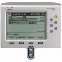 Cisco Unified IP Phone 7962 w/ 1 CCME License Identificatore di chiamata Nero, Argento