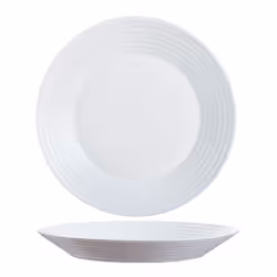 Luminarc Harena L2785, Piatto, Rotondo, Vetro temperato, Bianco, 236 mm, 236 mm