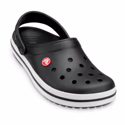 Crocs Crocband Zoccoli Unisex Nero, Bianco - Vista aggiuntiva 5