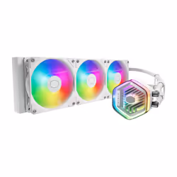 Cooler Master MasterLiquid 360 ATMOS White Processore Kit di raffreddamento a liquido 12 cm Bianco 1 pz - Vista aggiuntiva 2