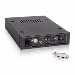 Icy Dock MB491SKL-B, 8,89 cm (3.5"), Pannello portante, Nero, 2.5", SATA, Serial Attached SCSI (SAS), Metallo