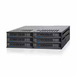 Icy Dock MB326SP-B array di dischi 0 TB Rack (1U) Nero - Vista aggiuntiva 6
