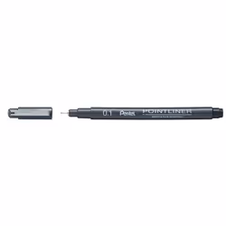 Pentel Pointliner, Fermaglio, Penna a sfera, Nero, 12 pz
