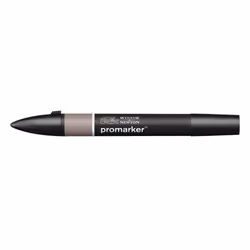 Winsor & Newton 0203131, Grigio, Multicolore, Warm Grey 4, Fine/Medio, Punta a scalpello/proiettile, Rotondo