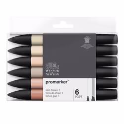 Winsor & Newton 884955070390, 6 pz, Satinata, Mandorla, Corallo, Avorio, Pesca, Combinata, Nero, Ivory, Satin, Almond, Putty ...