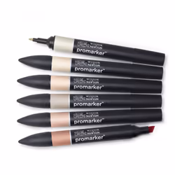 Winsor & Newton 884955070390 evidenziatore 6 pz Combinata Satinata, Mandorla, Corallo, Avorio, Pesca - Vista aggiuntiva 4