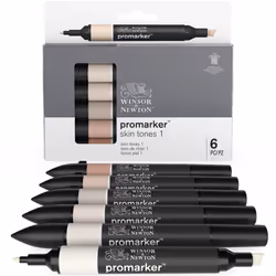 Winsor & Newton 884955070390 evidenziatore 6 pz Combinata Satinata, Mandorla, Corallo, Avorio, Pesca - Vista aggiuntiva 5