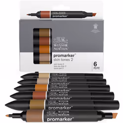 Winsor & Newton 884955070406 evidenziatore 6 pz Combinata Beige, Marrone, Arancione, Rosa - Vista aggiuntiva 5