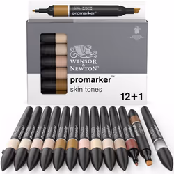 Winsor & Newton 884955080122, 13 pz, Crema (colore), Marrone chiaro, Beige, Marrone, Limone (colore), Mogano, Rosa, Rosso, Ro ...